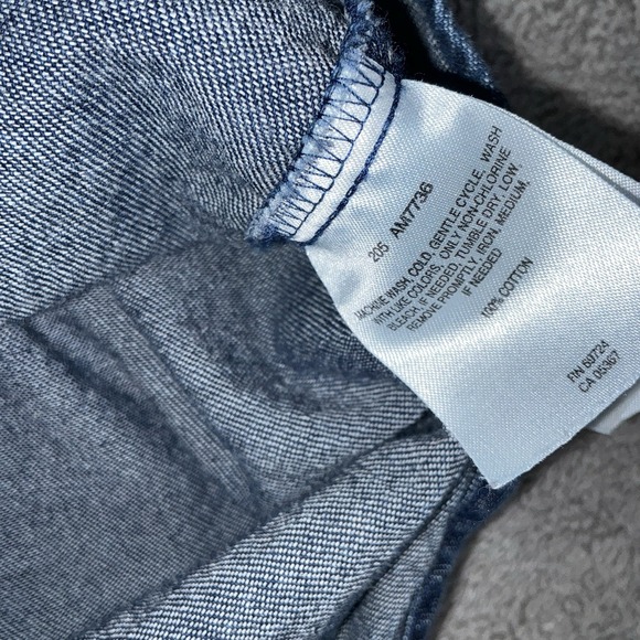 Vintage Columbia Denim Patch Shooting Hunting Button Up Mens M Embroidered‎ Buck - Picture 6 of 9